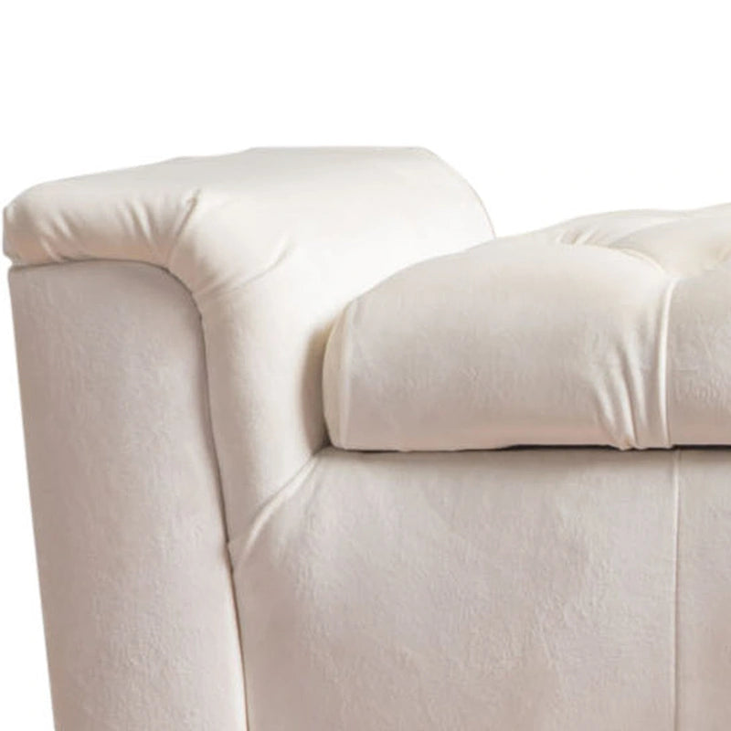 Pouf de rangement polyvalent avec siège rembourré