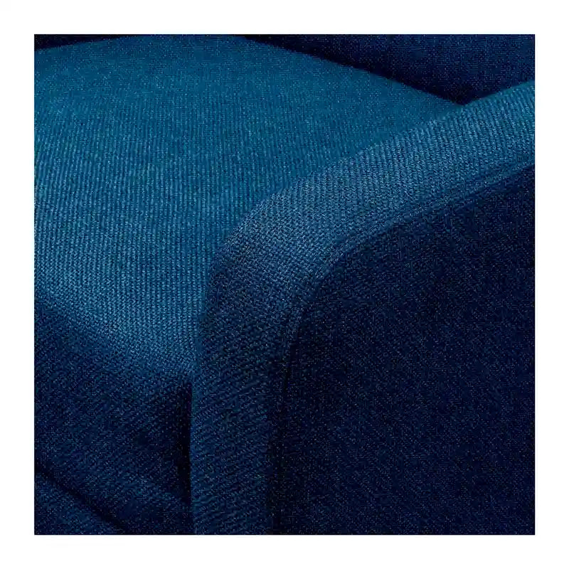 Fauteuil d'appoint moderniste minimaliste rembourré gris, ressorts sinueux, cadre en bois massif