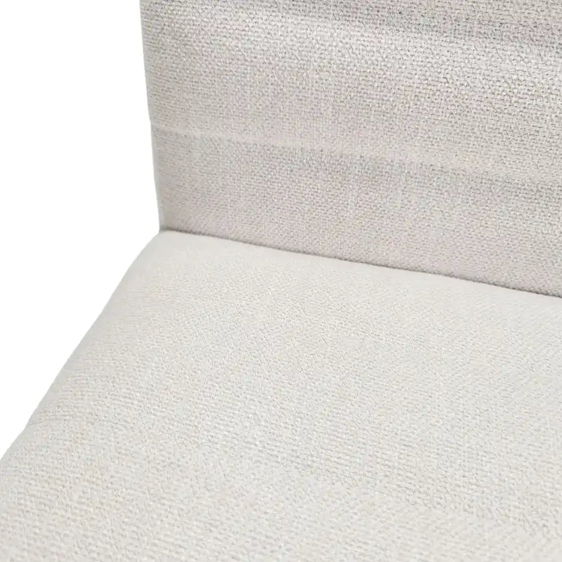 Chaise de salle à manger capitonnée à couture verticale du milieu du siècle avec pieds évasés en noyer