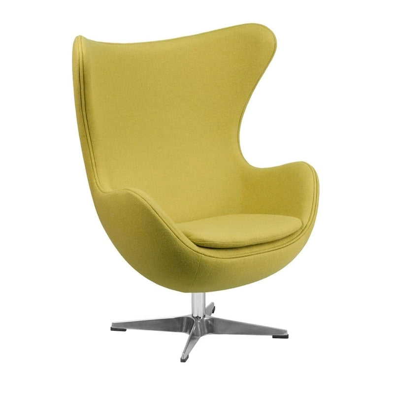 Fauteuil pivotant inclinable Mid-Century en tissu de laine sarcelle, coque ABS, base chromée