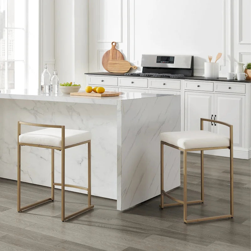 Crosley Harlowe 2Pc Counter Stool Set - 18.75d x 17.5W x 28h