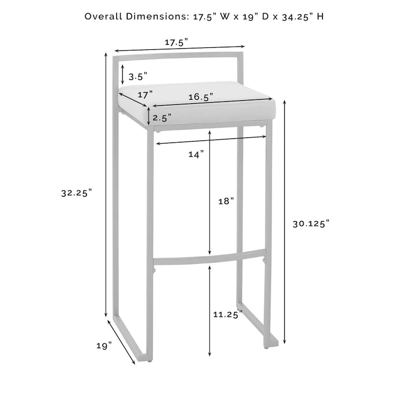 Tabouret de comptoir en velours crème, piètement luge géométrique doré, repose-pieds incurvé