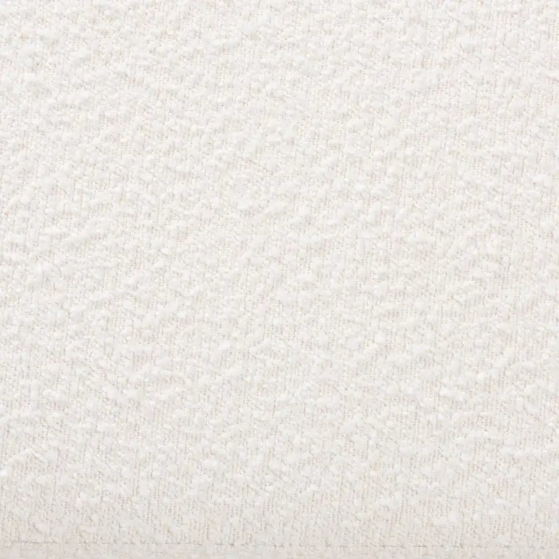 Banc de rangement Japandi crème Boucle avec couvercle relevable, pieds en rotin tissé, structure en hévéa