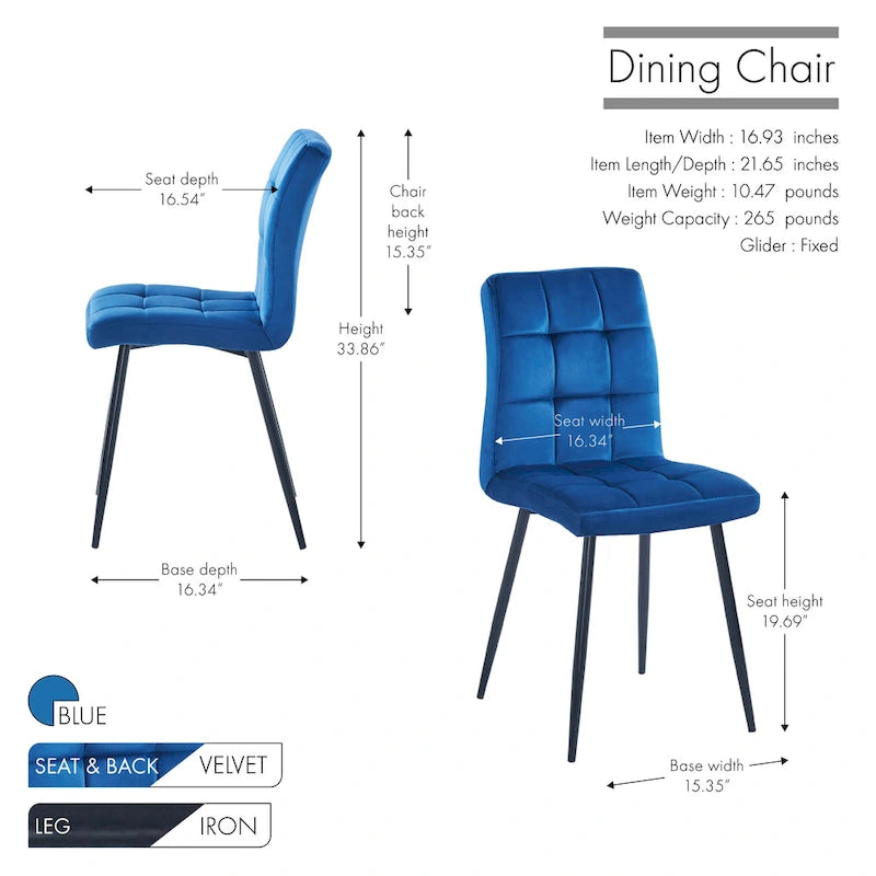 Chaise de salle à manger mi-siècle en velours rose capitonnée pieds en fer inclinés